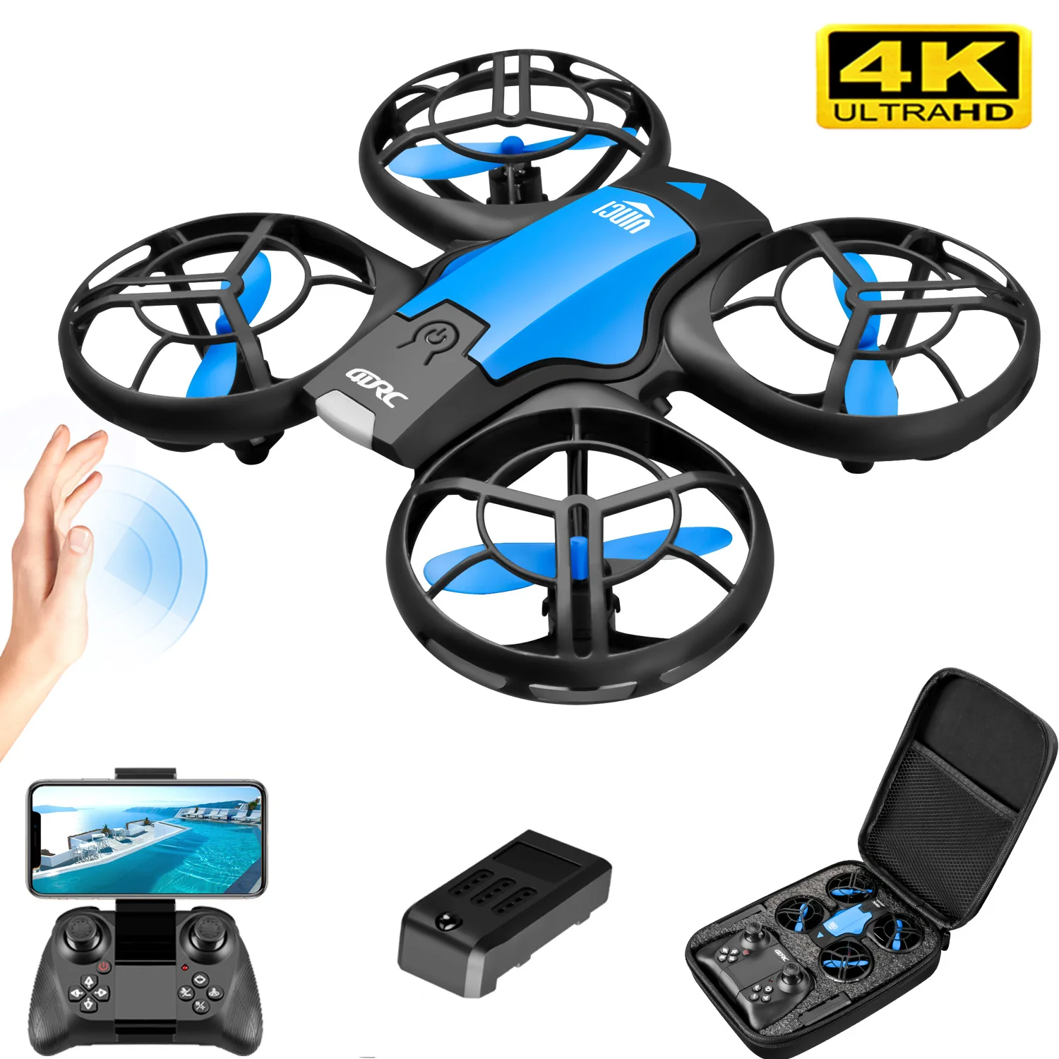 V8 Nowy Mini Dron 4K Profesjon – Drone Controller Screen recenzja i cena