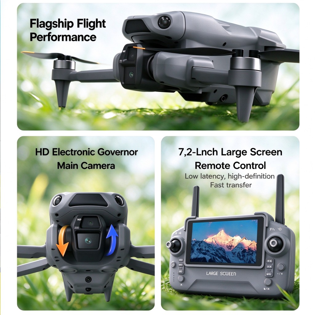 Nowy profesjonalny dron LF682  – Drone Controller Screen recenzja i cena